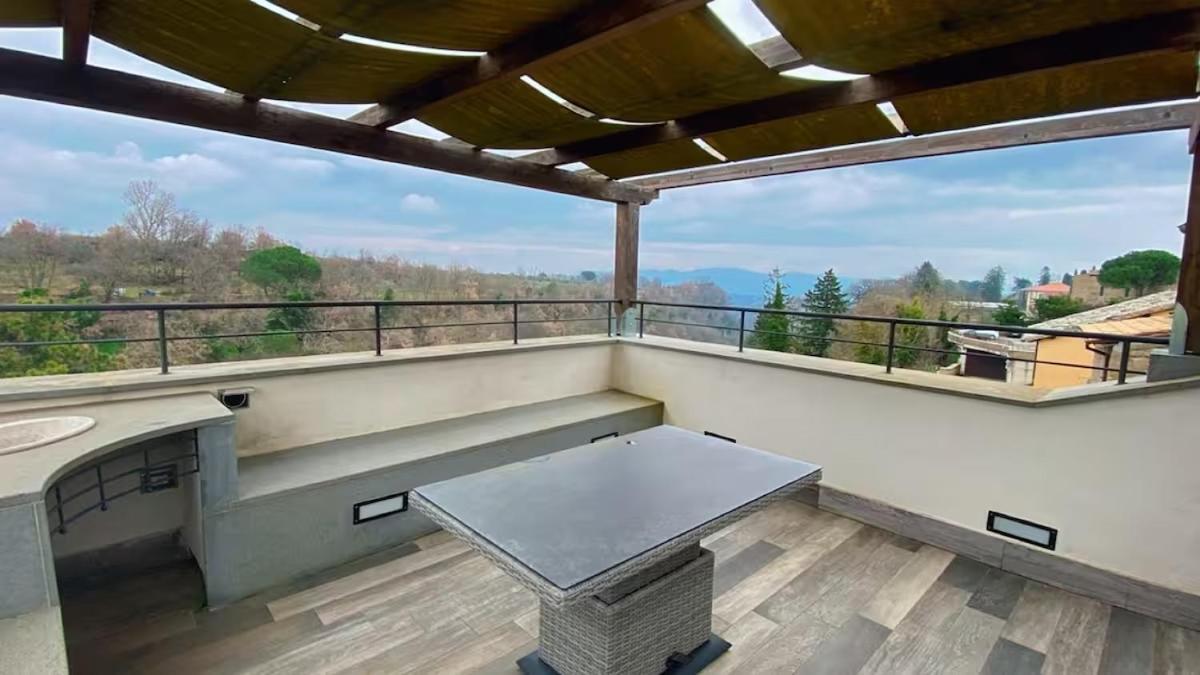 Epic Rooftop Terrace Overlooking Civita Valley باغنوريغيو المظهر الخارجي الصورة